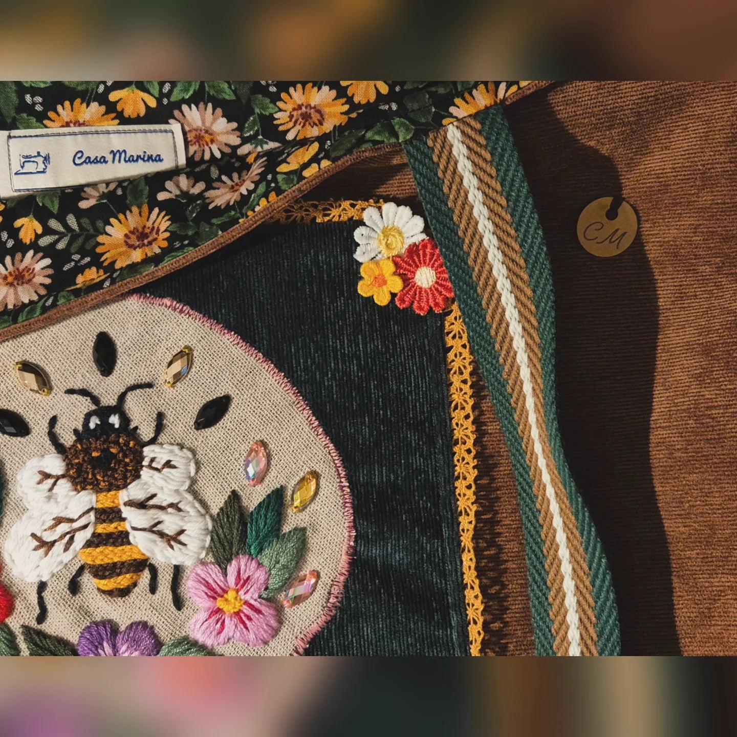 Cabas avec broderie