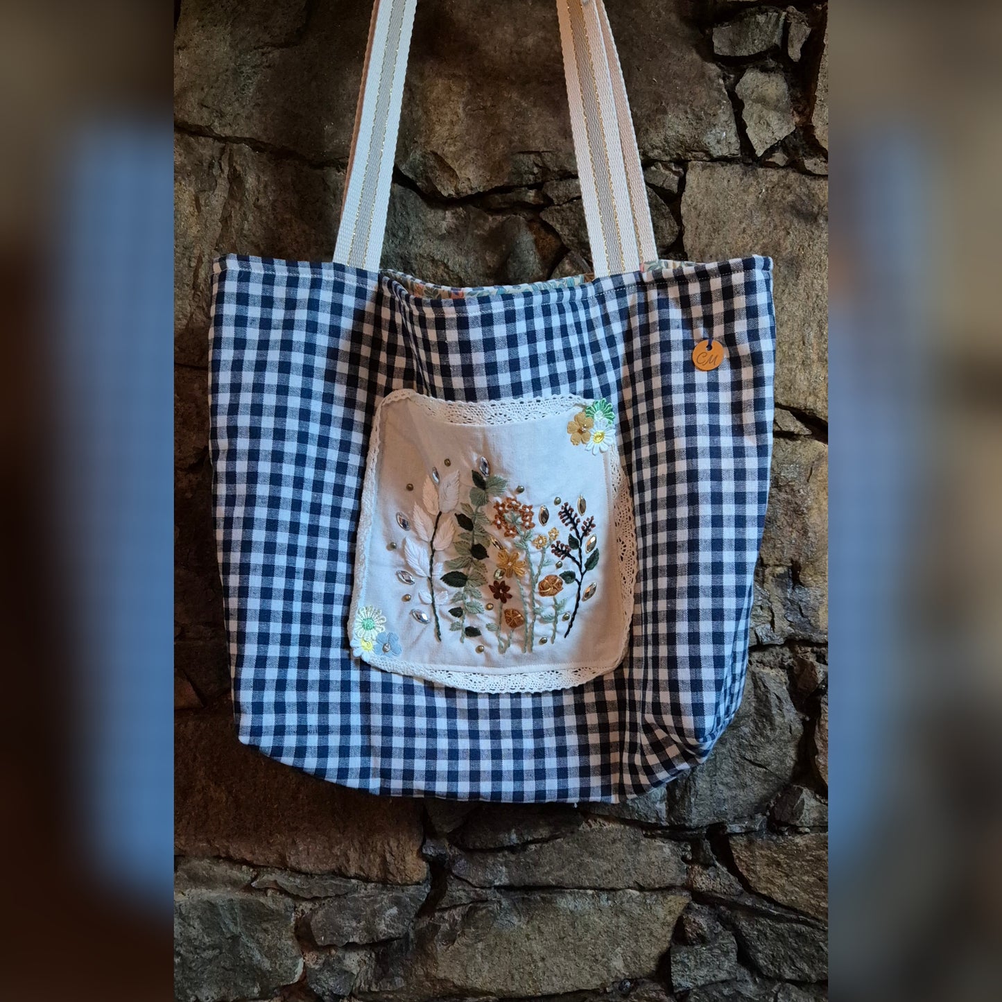 Cabas avec broderie