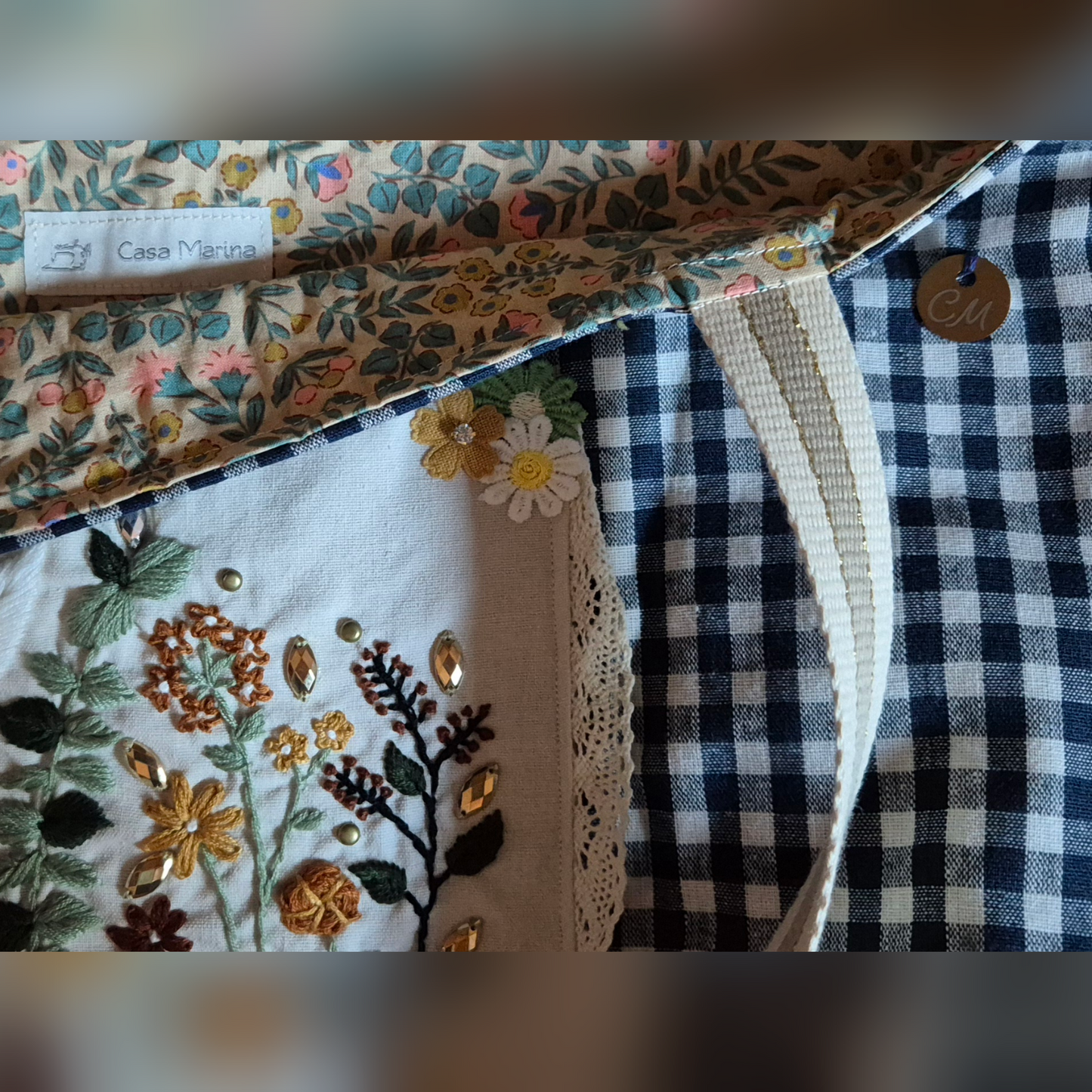 Cabas avec broderie