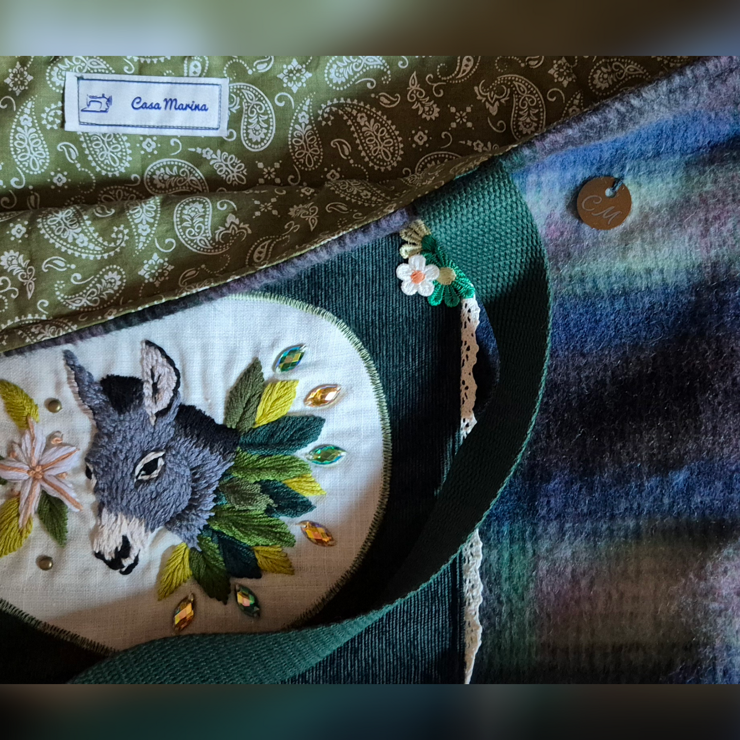 Cabas avec broderie
