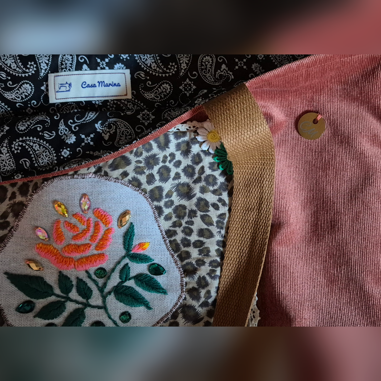 Cabas avec broderie