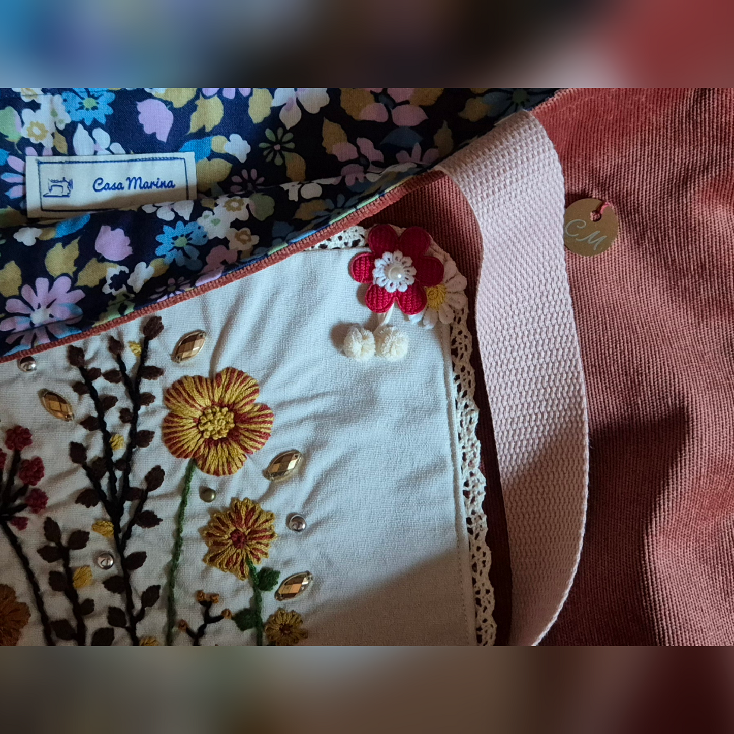 Cabas avec broderie