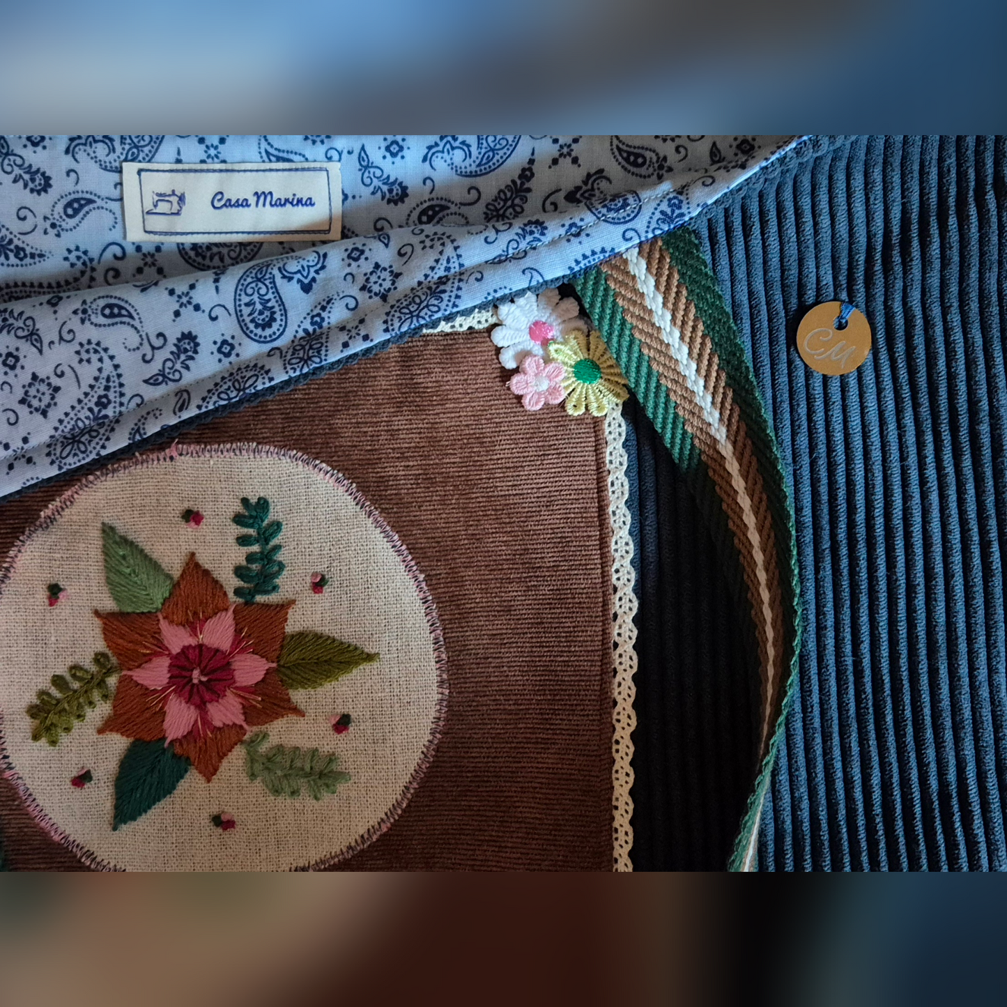 Cabas avec broderie