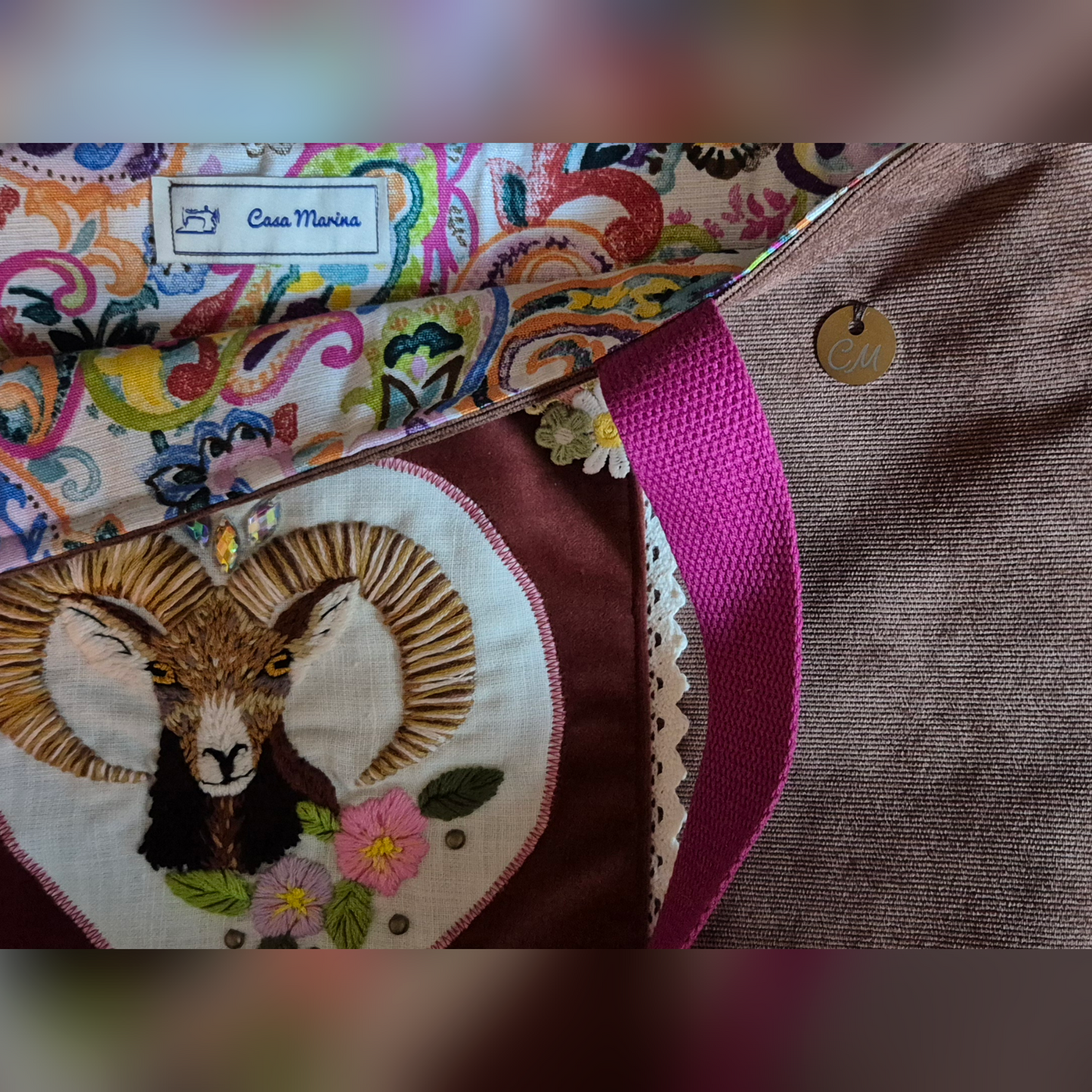 Cabas avec broderie