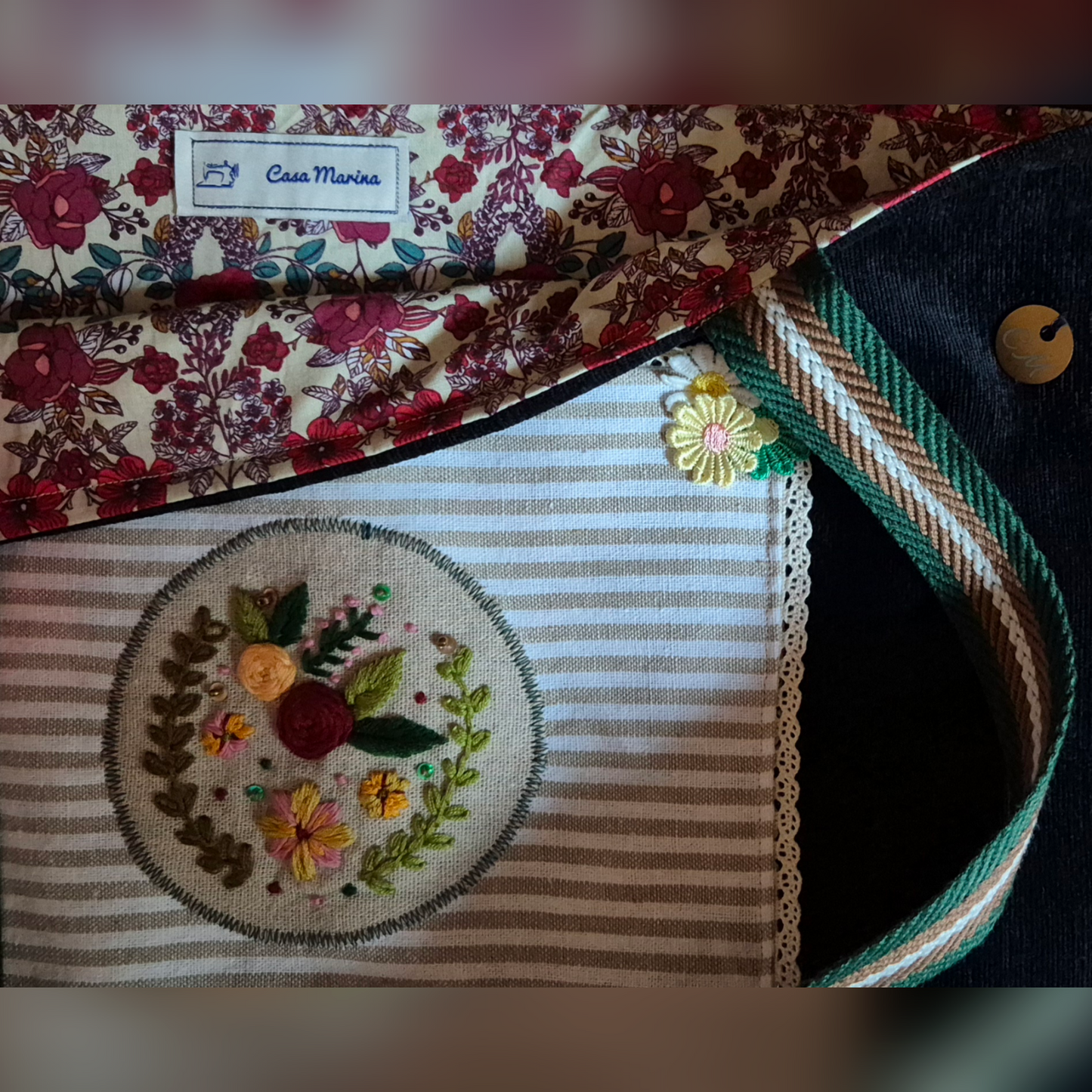 Cabas avec broderie