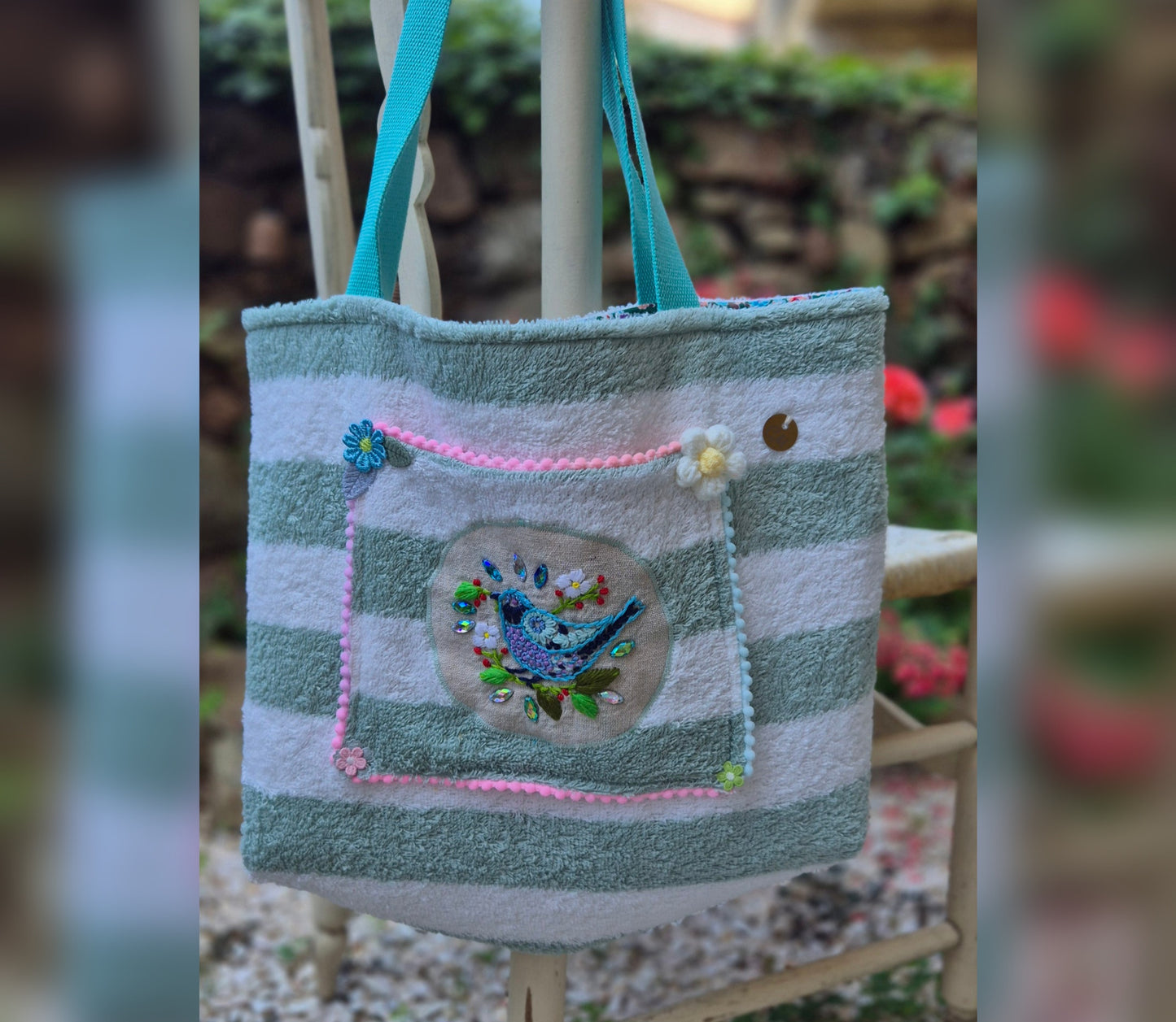 Cabas avec broderie