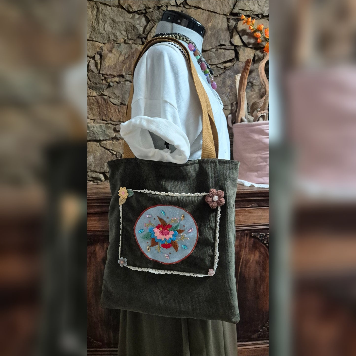 Tote-Bag avec Broderie