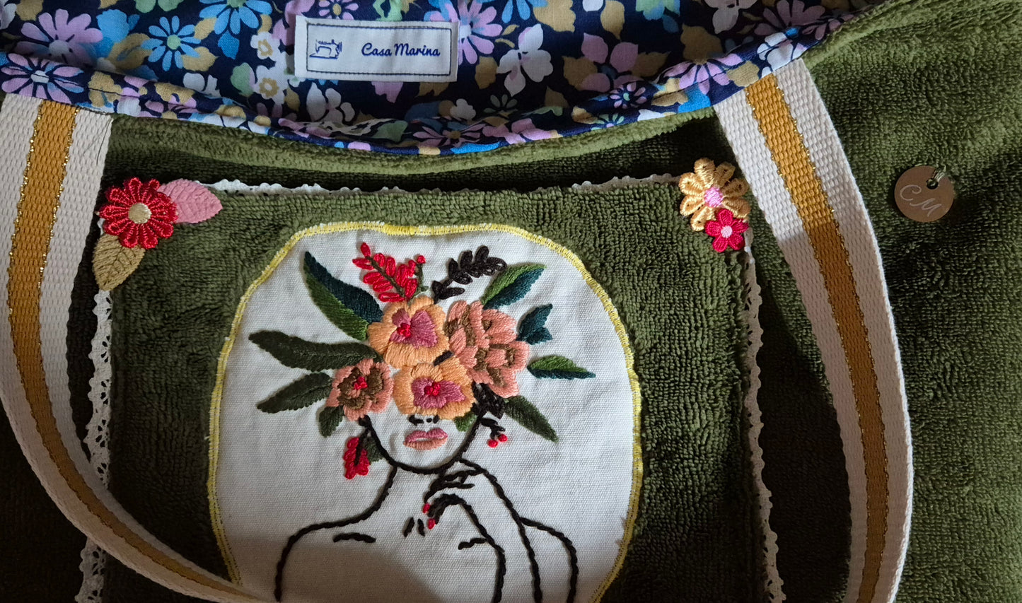 Cabas avec broderie