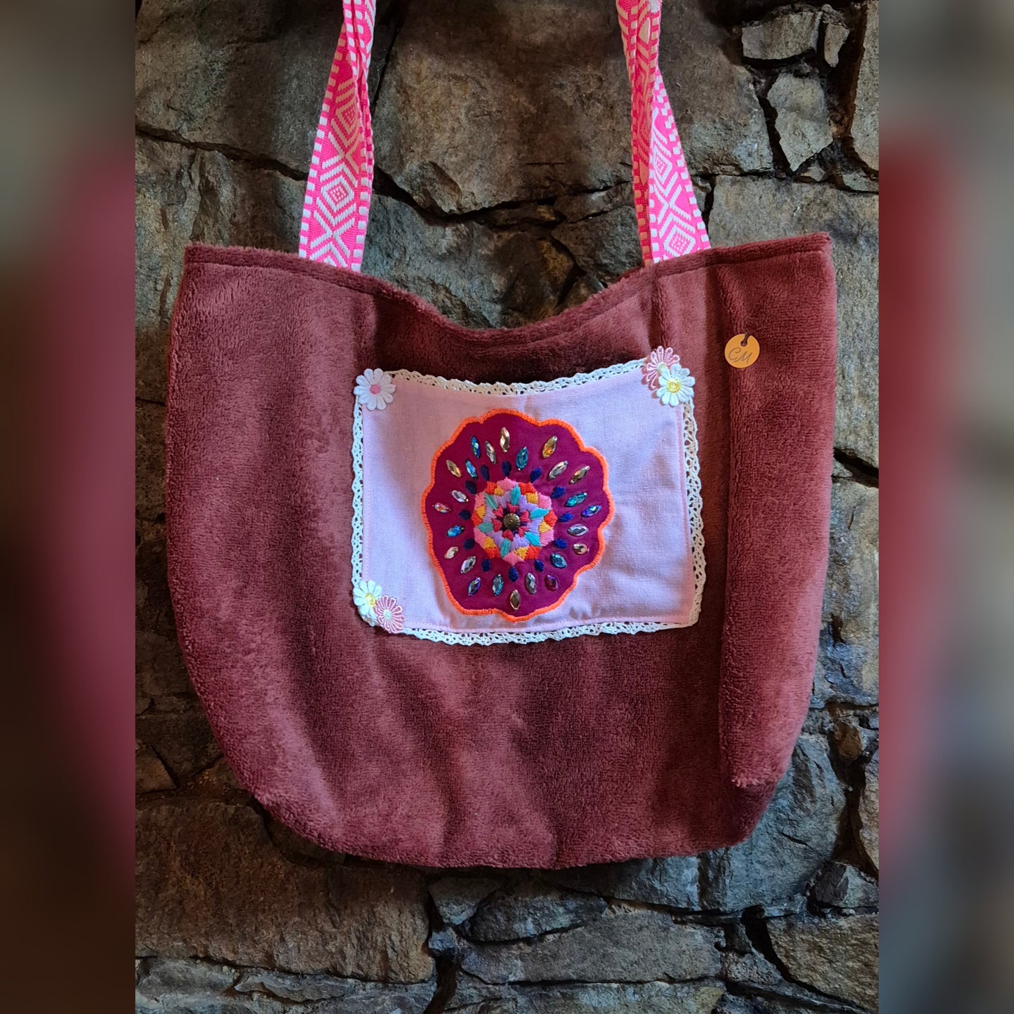 Cabas avec broderie